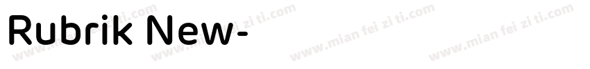 Rubrik New字体转换
